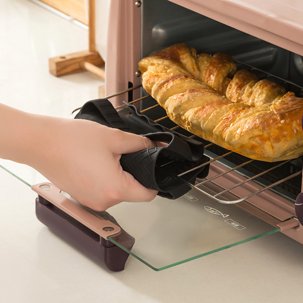 Kitchen Baking Aid - 2個入りキッチン用パンスライサープロテクターとオーブン用ヒートシールド、シリコン製調理用手袋、パンカット補助具、安全なベーキングツール