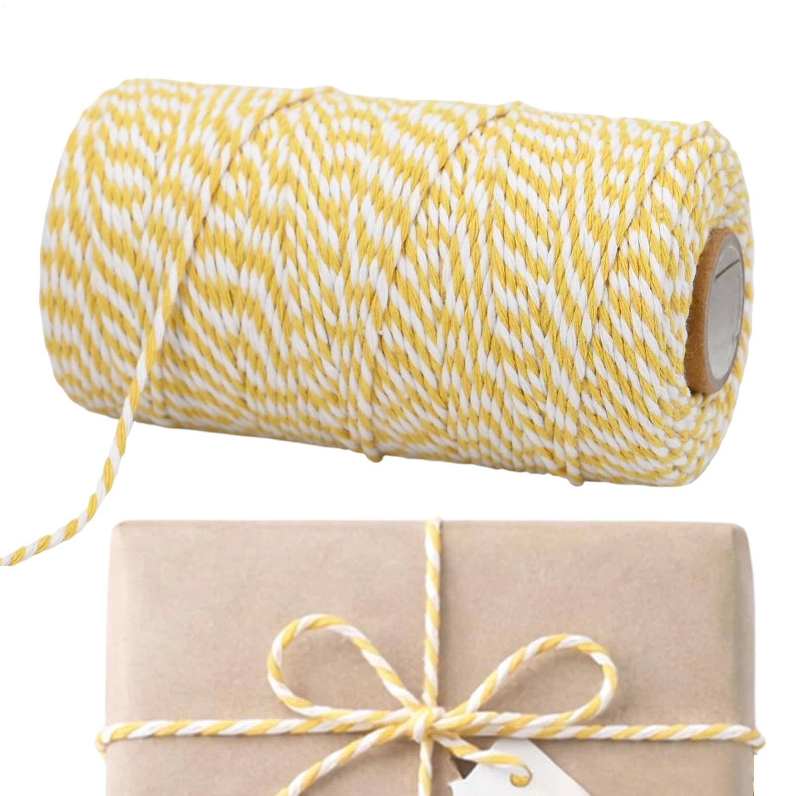 Kitchen Baking Twine - ベーキングトワイン 2mm 328フィート 天然コットン紐 多目的キッチンロープ 料理、工芸、食品包装、ラッピング、ベーキング用