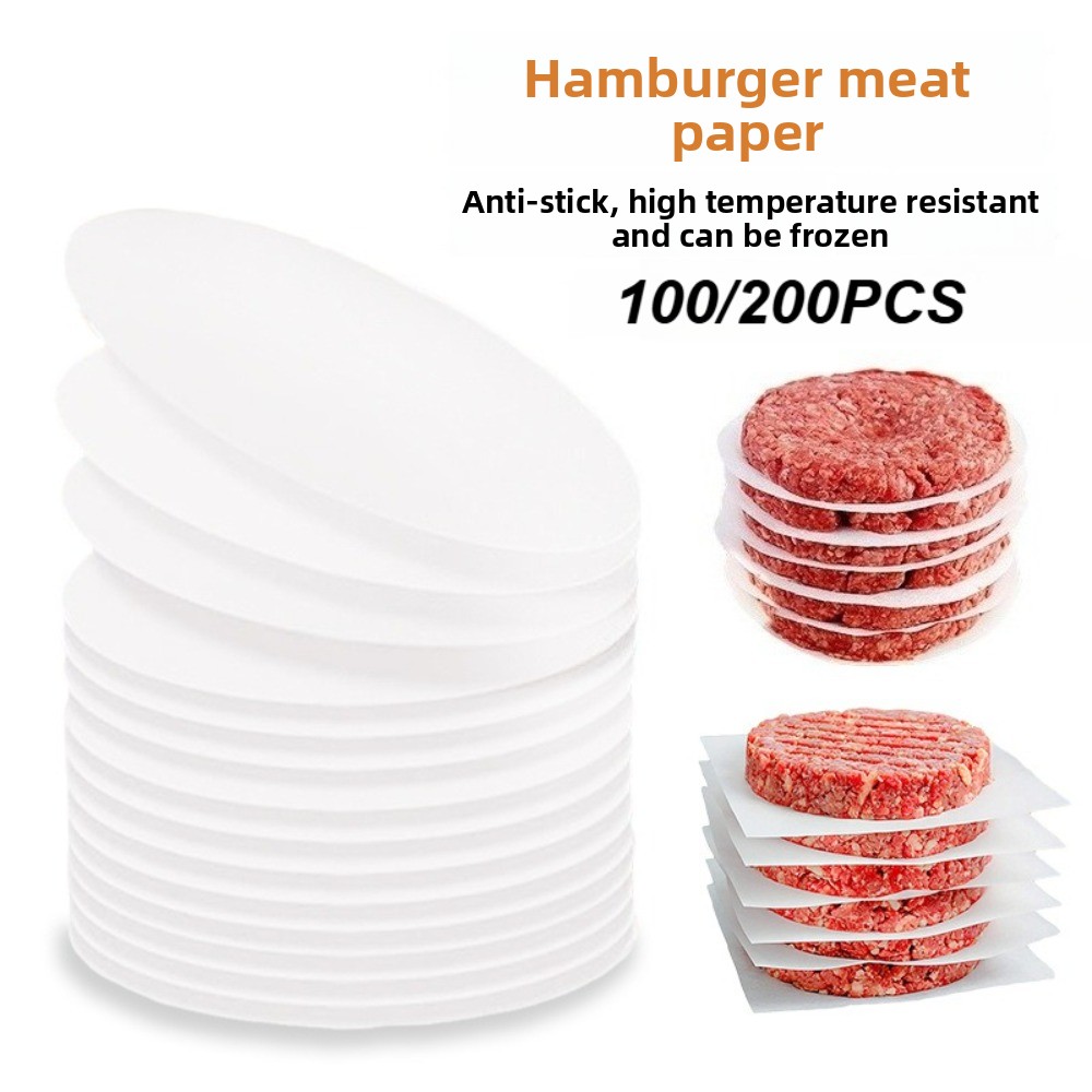 Kitchen Baking Essentials - 11 センチメートル 100/200 個厚手のノンスティックベーキングペーパー-オーブンペーパー食品ワックスペーパーパペルハンバーガーキッチンベーキング必需品