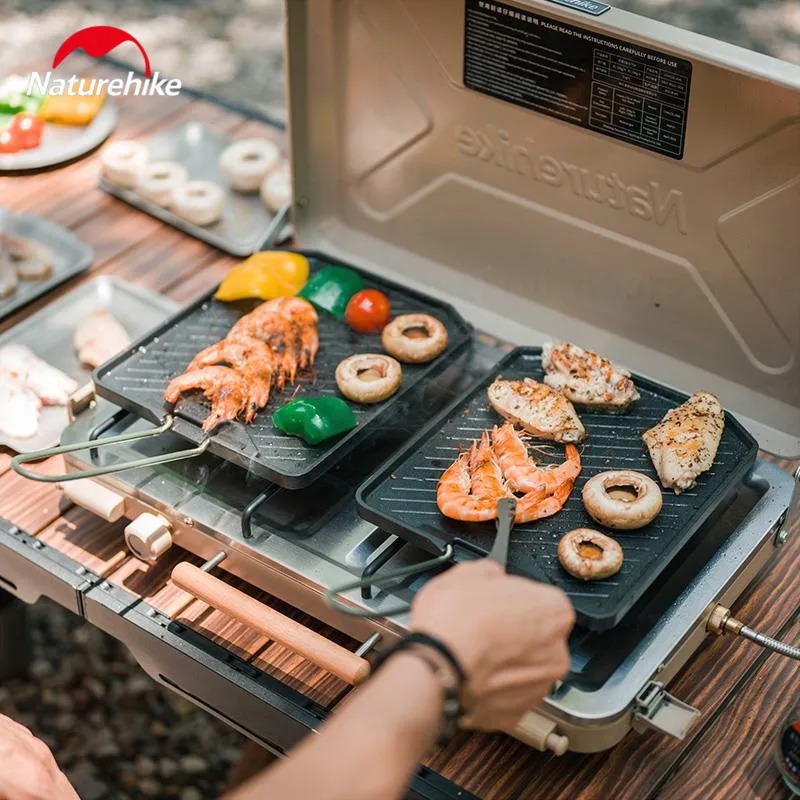 Kitchen Baking Tray Organiser - Naturehike キャンプフライパン調理器具折りたたみ式ノンスティックパン屋外超軽量ポータブル簡単お手入れグリルバーベキュープレート
