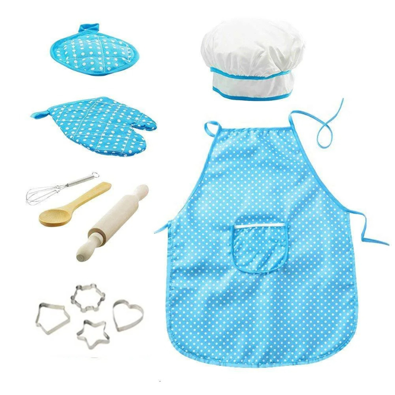 11点セット 子供用ベーキングエプロン シェフ風着ぐるみ 調 - Baking Kitchen Set Up のレビューと価格