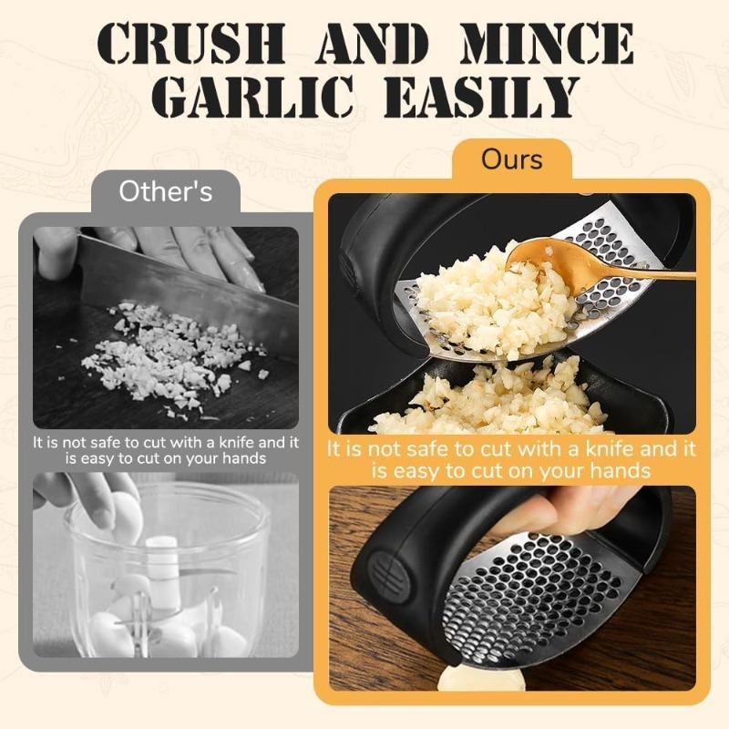 2026年改良版ステンレス製ニンニククラッシャー - ニンニ - Kitchen Utensils のレビューと価格