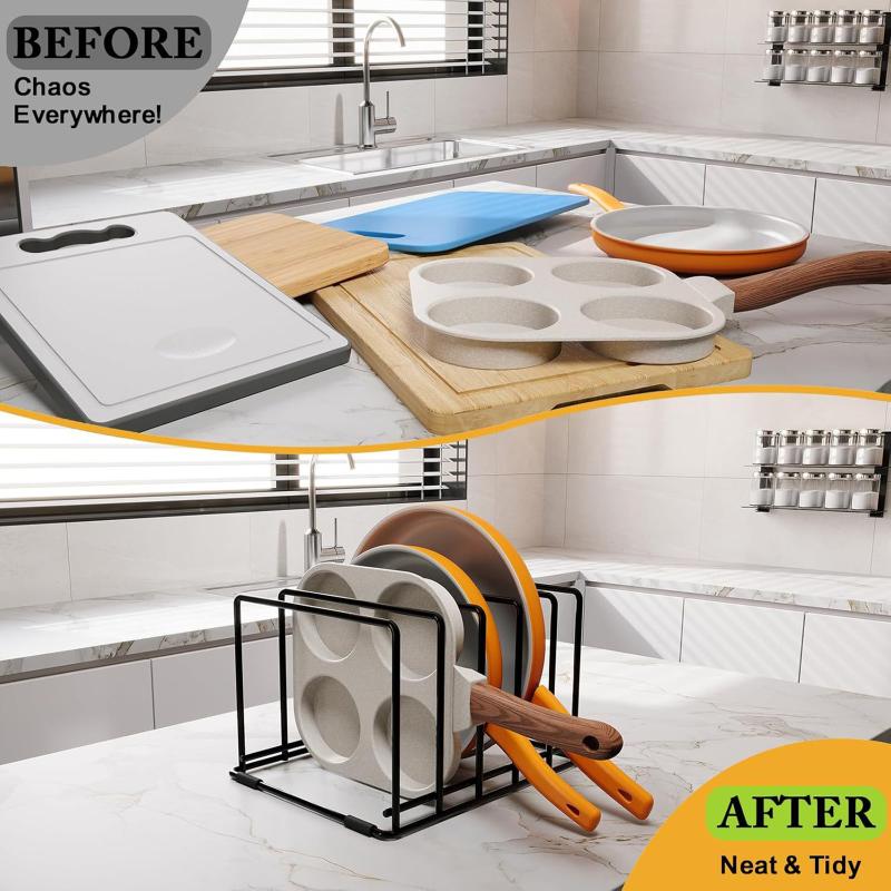 滑り止め付きフットオーガナイザー、ベーキングトレイホルダー、 - Kitchen Baking Tray Organiser のレビューと価格