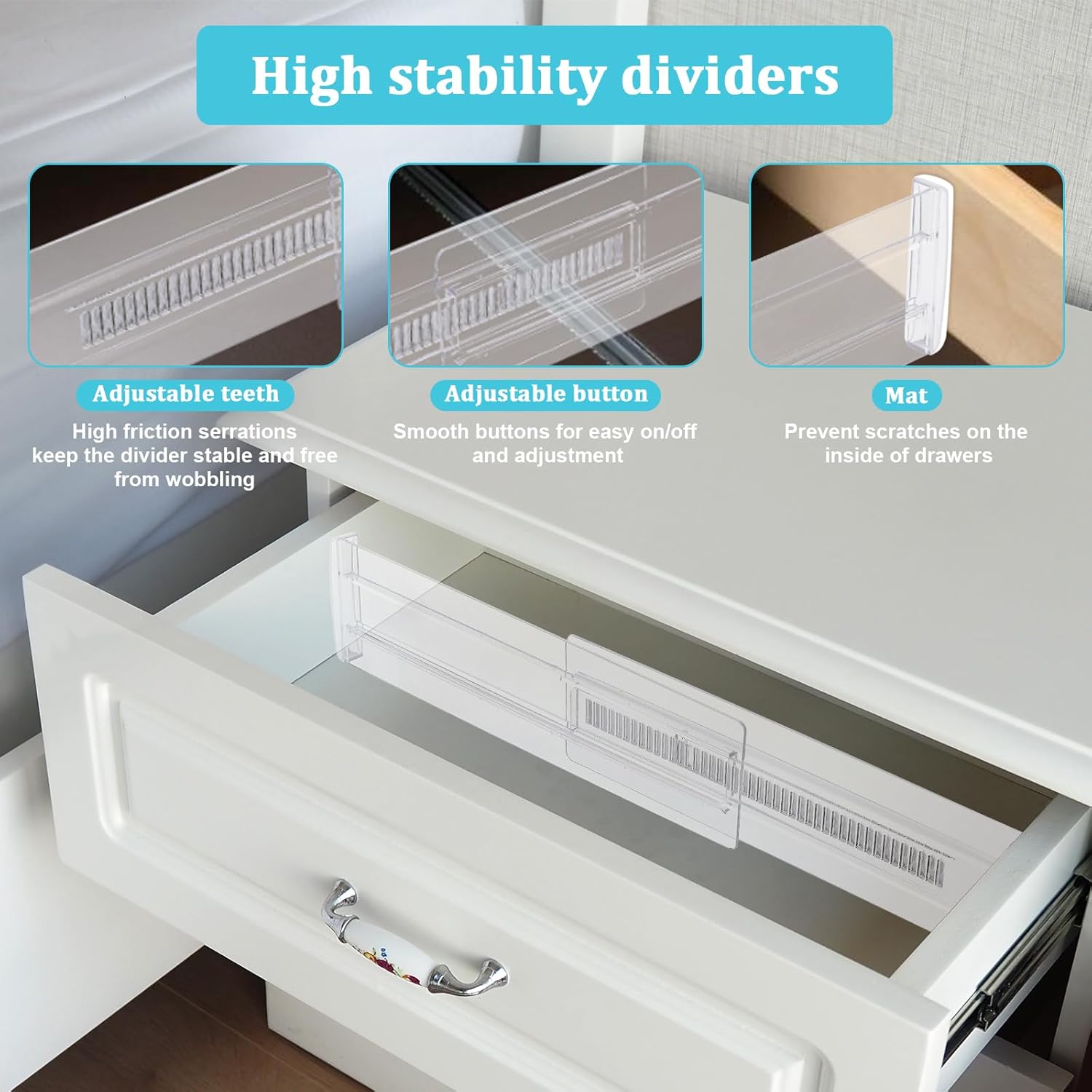 4/6/8/12個パック拡張可能な引き出し仕切り、キッチン用 - Kitchen Utensils のレビューと価格