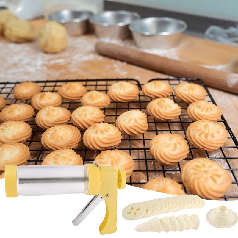 ベーキング用クッキープレス、手作りビスケットメーカーツール、 - Kitchen Baking Aid のレビューと価格